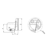 Turning head SR-DC-S Series SR-SDUCR/L-16-07-F - Big-tools Industrial Supply Tools for Metal Cutting